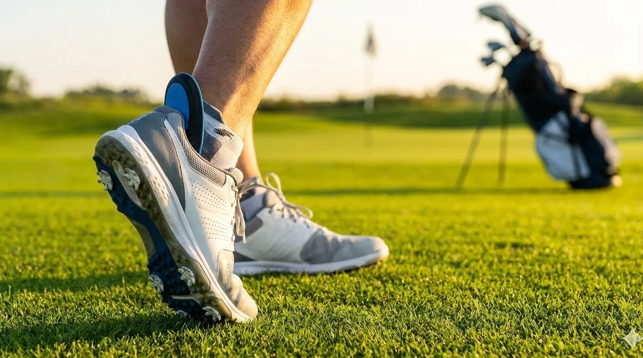 custom orthotics for golf - golfers feet